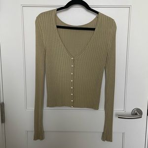 NAKD green cardigan shirt size S